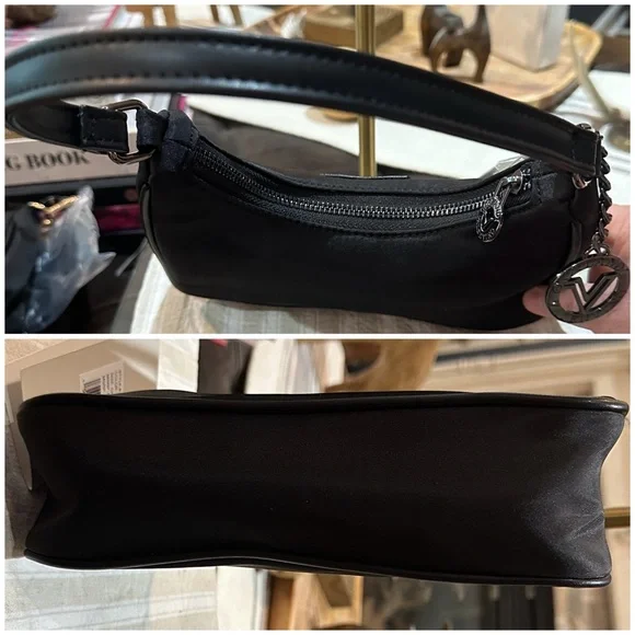 Authentic Valentino Orlandi Shoulder Bag, Style V-3105 in Black NWT & Uncarried